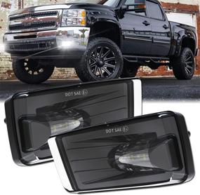 img 4 attached to 🔦 Z-OFFROAD LED Fog Lights 5202 Bulbs for Silverado, Suburban, Tahoe, Avalanche & GMC Yukon - Black