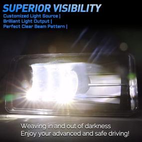 img 1 attached to 🔦 Z-OFFROAD LED Fog Lights 5202 Bulbs for Silverado, Suburban, Tahoe, Avalanche & GMC Yukon - Black