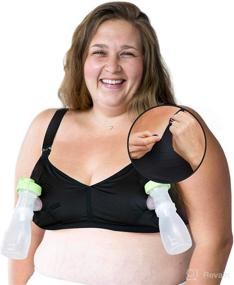 img 1 attached to The Dairy Fairy - Ultimate Handsfree Pumping and Nursing Bra for Everyday Wear, Sleep, and Compatible with All Breast Pumps