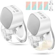 🤱 mutoujia double wearable breast pump: hands-free & portable wireless breastfeeding pump, spill-proof & quiet with 2 modes & 5 levels (24mm) - pack of 2 logo