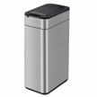 elpheco 40l 10.6gal automatic butterfly lid trash can - brushed stainless steel, motion sensor garbage bin for kitchen/office/living room logo