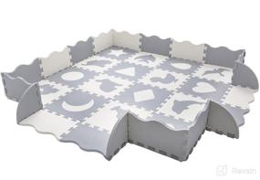 img 4 attached to Superjare Interlocking Patterns Crawling Playroom Activity & Entertainment