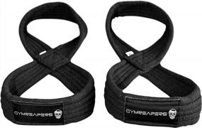 img 4 attached to Figure 8 Lifting Straps For Deadlift, Powerlifting, Strongman, & Cross Training Strong Weightlifting Wrist Straps For Men, Women