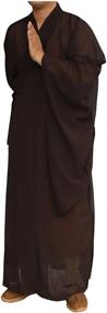 img 1 attached to Костюм монаха Шаолиня унисекс для кунг-фу и медитации - ZooBoo Long Gown Suit