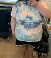 img 1 attached to Women'S Plus Size Color Block Stripe T Shirt Summer Loose Casual Short Sleeve Top 1X-5X review by Brandon Baird