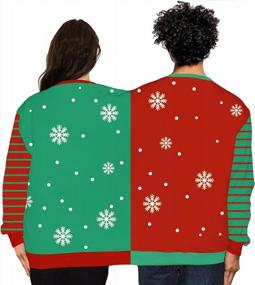 img 3 attached to PIZOFF Унисекс Ugly Christmas Sweater для пар - Пуловеры с круглым вырезом и рубашка с длинным рукавом