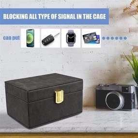 img 2 attached to 🔒 Diyife Faraday Box, Frosted Version - RFID Signal Blocking Box, Key Fob Protector & Car Key Signal Blocker Box - Carbon Fiber Signal Blocker for Keyless Fob, Phones, and Car Keys