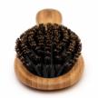 boar bristle hair brush & detangling comb set for kids, women and men - natural bristles add healthy shine, improve texture, reduce frizz logo