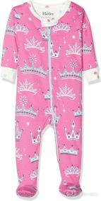 img 3 attached to 👶 Organic Cotton Footed Sleepers for Baby Girls by Hatley