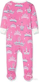 img 2 attached to 👶 Organic Cotton Footed Sleepers for Baby Girls by Hatley