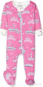 img 1 attached to 👶 Organic Cotton Footed Sleepers for Baby Girls by Hatley