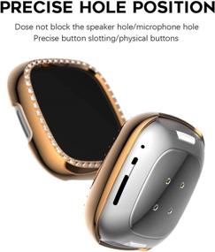 img 2 attached to (2Pack) Seltureone Compatible For Fitbit Sense/Versa 3 Case Wellness & Relaxation
