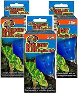 zoo med daylight blue reptile bulbs - 3 pack, 25 watts - effective lighting solution for vivariums logo