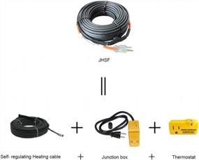 img 3 attached to Pre-Assembled 6Ft Self-Regulating Pipe Heating Cable - 120V By HEATIT For Efficient Winter Protection