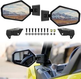 img 4 attached to Складные боковые и задние зеркала SAUTVS Premium для Can Am Maverick Trail Sport Commander 2018-2022 - 2 шт., 715003639 аксессуары.