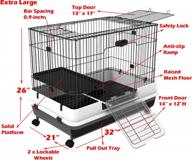spacious and secure 2-level small animal cage with ramp, litter tray, and access doors for guinea pig, ferret, rabbit, chinchilla, and cat logo