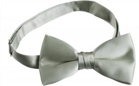 img 1 attached to Men'S Satin Bow Tie In Multiple Colors By Tuxgear