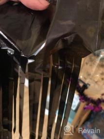 img 8 attached to Пара 40 дюймов X 80 дюймов металлическая мишура Фольга бахрома шторы для украшения вечеринки на Хэллоуин-черный фон для фото