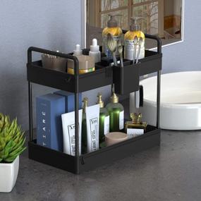 img 1 attached to Maximize Your Space With The SOLEJAZZ 2 Tier Under Sink Organizer And Storage - Perfect For Bathroom And Kitchen Cabinets!