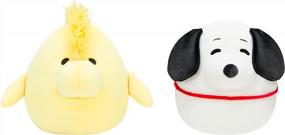 img 4 attached to 8-Inch Squishmallows Snoopy & Woodstock Plush 2-Pack - Ultra Soft Stuffed Animals, Large Official Kellytoy Plush