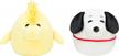 8-inch squishmallows snoopy & woodstock plush 2-pack - ultra soft stuffed animals, large official kellytoy plush logo