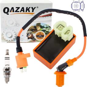 img 4 attached to 🏍️ QAZAKY High-Performance AC CDI + Ignition Coil + Spark Plug A7TC for GY6 50cc-150cc 4-Stroke Scooter, ATV, Go Kart, Moped, Quad, Pit Dirt Racing Bike with 139QMB, 152QMI, and 157QMJ Engines