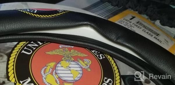 img 1 attached to Marine Corps Car Steering Wheel Cover (Fits 14.5" To 15" Wheels) review by Justin Pavelko