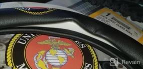 img 5 attached to Marine Corps Car Steering Wheel Cover (Fits 14.5" To 15" Wheels)