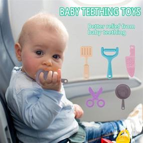 img 3 attached to 👶 Ultimate Baby Teething Toys: Silicone Teething Relief for Newborns, 0-12 Months | BPA-Free, Freezer Safe | With Anti-Lost Rope | Perfect Baby Chew Toys & Boys Gift