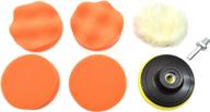 🚗 7 piece 3-inch polishing sponge pad set with 1/4-inch drill adapter - complete car auto polisher buffer kit логотип