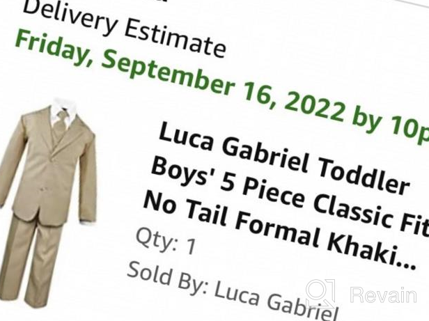 img 1 attached to Luca Gabriel Toddler Classic Formal Boys' Clothing in Suits & Sport Coats review by Blake Pudic