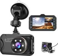 📹 dual dash cam by chortau: front and rear dash cam with full hd 170° wide angle, night vision, and g-sensor for parking and motion detection logo