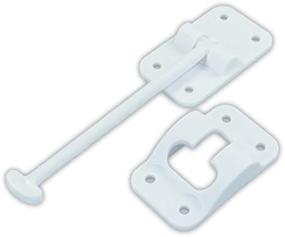 img 2 attached to 🚪 JR Products 10444 T-Style Door Holder - Plastic, Polar White, 6 inches