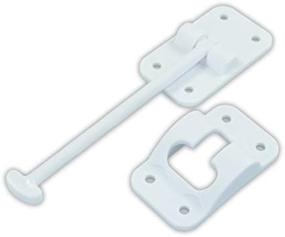 img 3 attached to 🚪 JR Products 10444 T-Style Door Holder - Plastic, Polar White, 6 inches