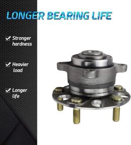 img 1 attached to 🔧 Bodeman Rear Wheel Hub and Bearing Assemblies - Pair for 2008-2012 Honda Accord, 2009-2013 Acura TSX