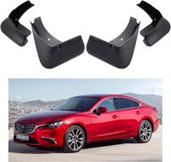 moertifei car mud flaps compatible with mazda 6 sedan 2014-2021 – fender mudguards for enhanced splash protection logo