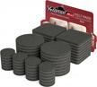 56-piece self-adhesive felt furniture pads set for hardwood floors - cuttable anti-scratch floor protectors for chair legs and furniture feet - black logo
