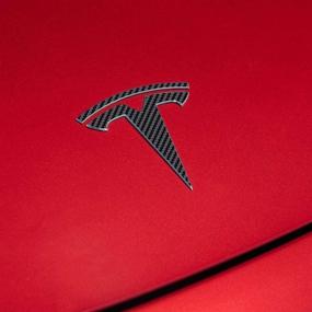 img 1 attached to IPG Tesla Model 3 Logo Decal Wrap Kit (9 Logo Set) - Emblem Overlay Stickers for Personalized Model 3 Enhancement