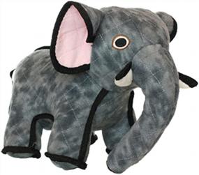 img 3 attached to TUFFY - World'S Tuffest Soft Dog Toy - Zoo Elephant - Multiple Layers. Made Durable, Strong & Tough. Interactive Play (Tug, Toss & Fetch). Machine Washable & Floats. (Regular)