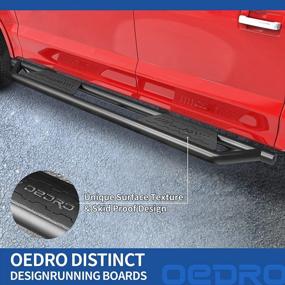 img 2 attached to Upgrade Your Chevy Silverado/GMC Sierra With OEDRO Running Boards - Perfect Fit For Your 1500 & 2500/3500HD Crew Cab, Durable Textured Black Finish