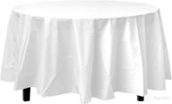 12 pack premium plastic tablecloth 84in logo