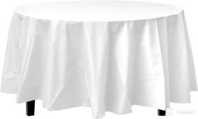 img 4 attached to 12 Pack Premium Plastic Tablecloth 84In