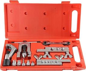 img 4 attached to 🔧 Shankly 10-Piece Professional Grade Flaring Tool Set - Heavy Duty Brake Line Flaring Kit with Swage Tool and Tubing Straightener or Cutter included