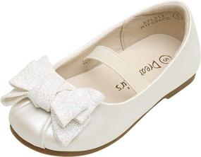 img 4 attached to 👑 DREAM PAIRS Toddler KFL213 Ballet Girls' Shoes: Stylish and Comfortable Flats for Little Princesses!