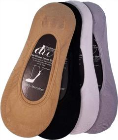 img 2 attached to Debra Weitzner Women'S Non-Slip Boat Liner Socks - Ultra Low Cut No Show, Perfect For Flats - 6 Pairs