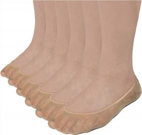 img 3 attached to Debra Weitzner Women'S Non-Slip Boat Liner Socks - Ultra Low Cut No Show, Perfect For Flats - 6 Pairs