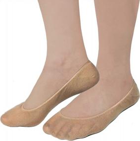img 1 attached to Debra Weitzner Women'S Non-Slip Boat Liner Socks - Ultra Low Cut No Show, Perfect For Flats - 6 Pairs