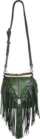 img 3 attached to ZLYC Bohemian Women's Handbags & Wallets - Genuine Leather Crossbody Bags