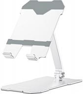 boyata tablet stand, aluminum adjustable tablet holder, foldable desktop stand compatible with new ipad pro 9.7/10.2/12.9, ipad air/mini, surface pro, kindle, switch, samsung tab, e-reader(4-13") logo