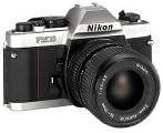 📷 high-quality nikon fm-10 slr camera with versatile 35-70mm f/3.5-4.8 zoom lens logo